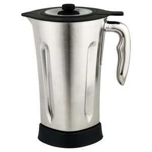 Luvele Vibe Blender jug three-quarter view with lid on