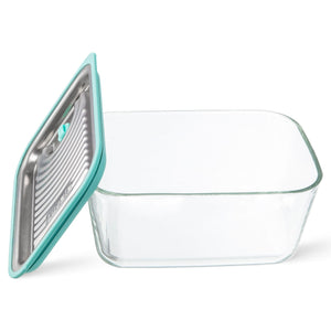 LUVELE VACUUM FOOD STORAGE CONTAINER SET | THREE PIECE SET 1.3L Plastic free