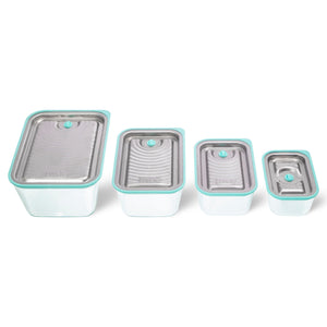 LUVELE FRESH VACUUM CONTAINER | FOUR PIECE SET WITH HAND PUMP
