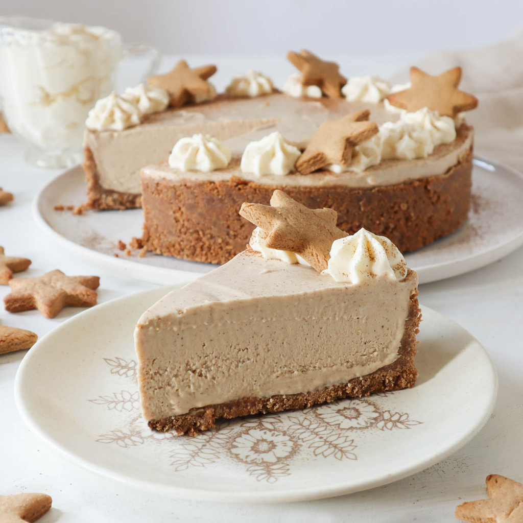 No bake gingerbread cheesecake