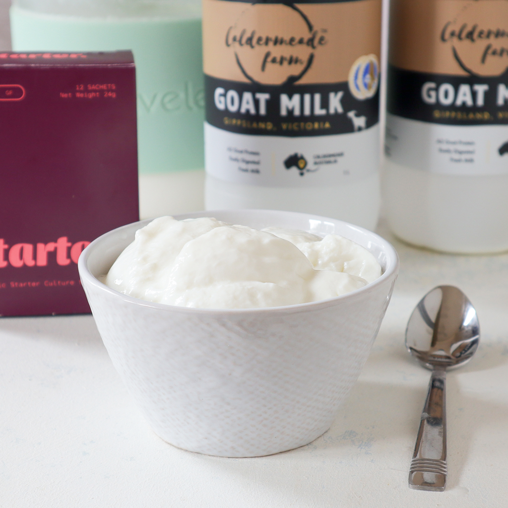 Probiotic goat milk yogurt recipe
