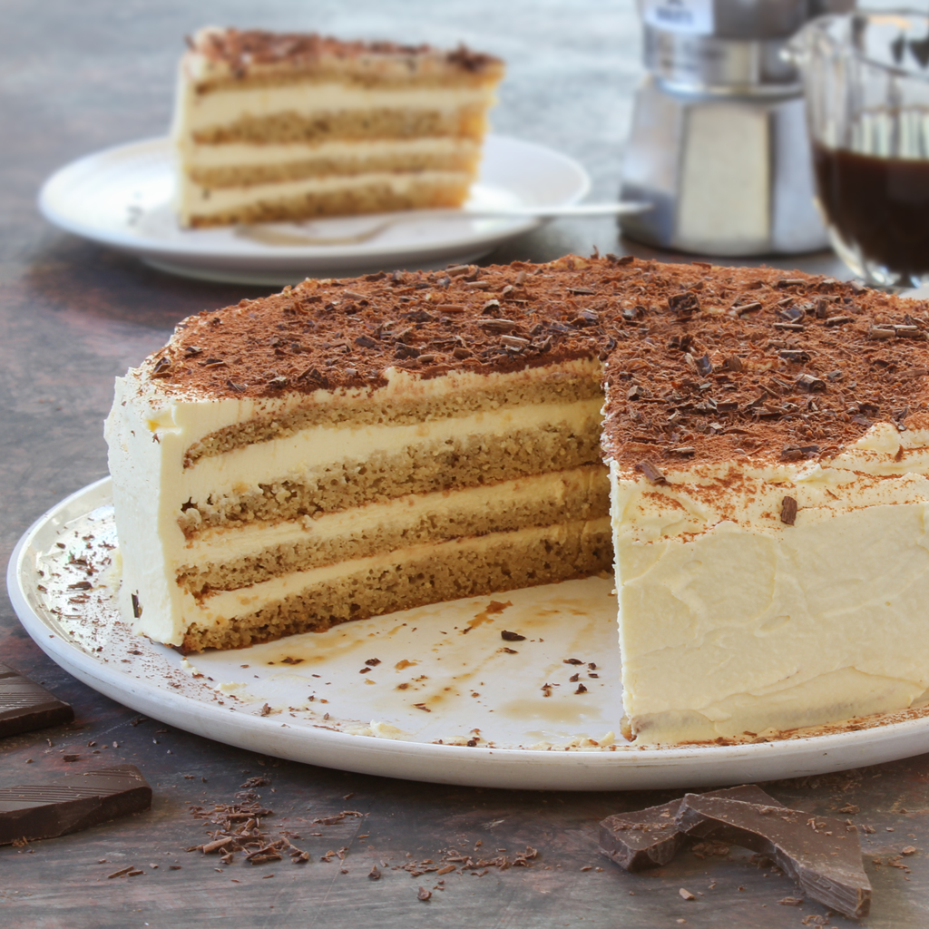 Grain-free cultured cream Tiramisu cake