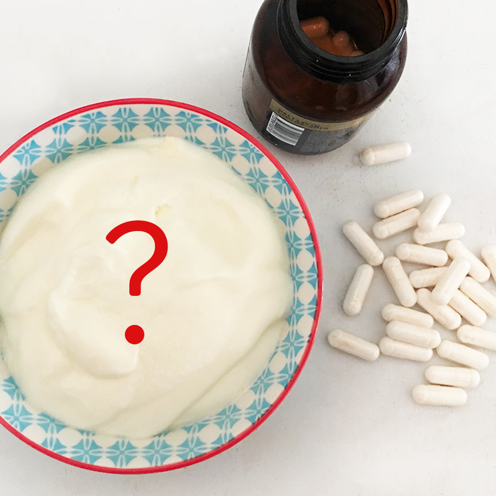 24 hour homemade yogurt Vs a probiotic pill