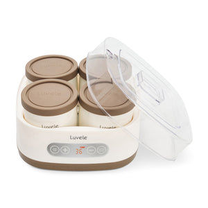Luvele Pure Yogurt Maker | 4x 400ml (4x 13.5oz.) Jars SCD & GAPS DIET | 1.5L Capacity