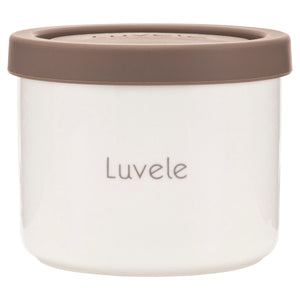 Luvele 4 x 400ml | (4 x 13.5oz.) ceramic yogurt jars | Compatible with Pure Yogurt Maker