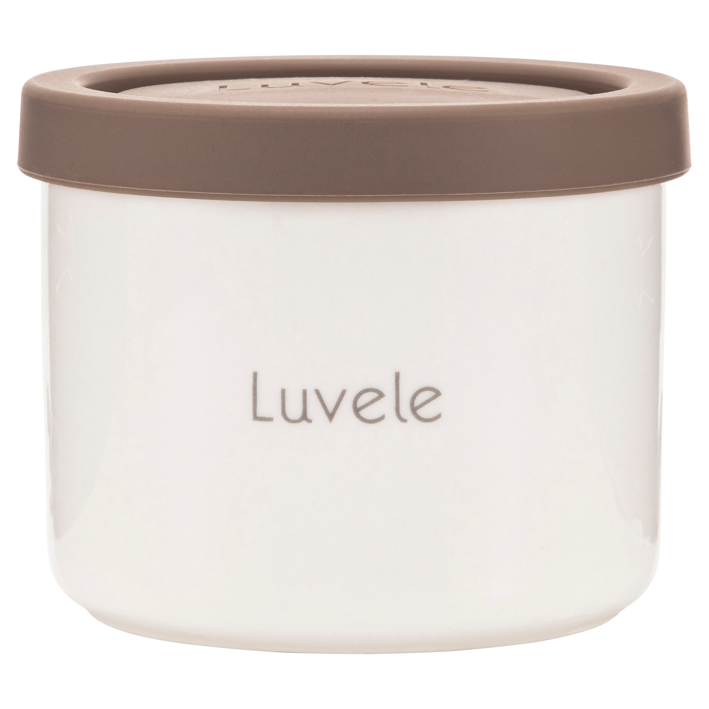 Luvele 4 x 400ml, (4 x 13.5oz.) ceramic yogurt jars