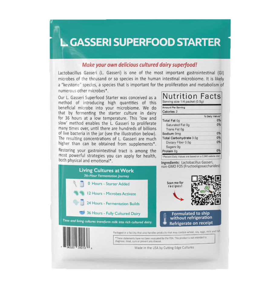 L Gasseri Superfood Starter Culture