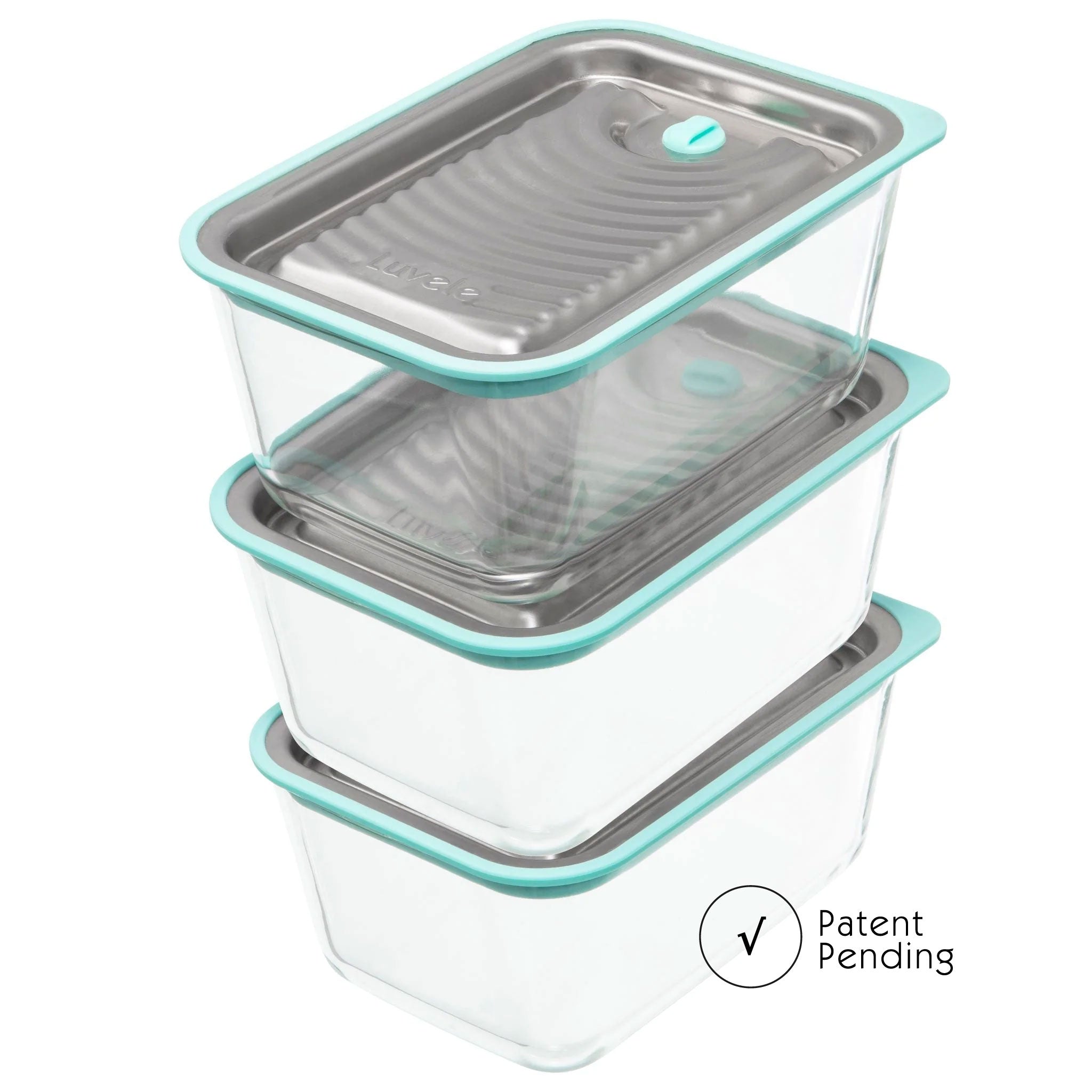 LUVELE FRESH VACUUM FOOD CONTAINER SET THREE PIECE SET 450ML - Luvele US