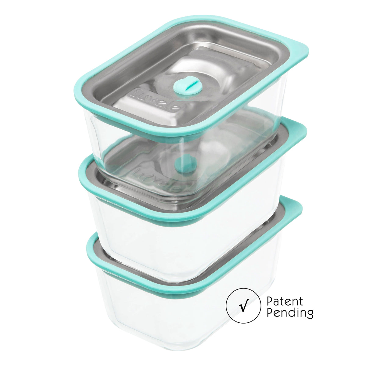 LUVELE FRESH VACUUM FOOD CONTAINER SET | THREE PIECE SET 450ML