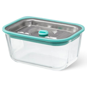 Luvele Vacuum Seal Containers Glass Meal Prep Container Set 1.3L